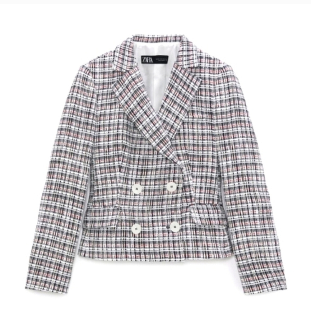 🎀🆕️Zara Medium Textured Blazer Jacket